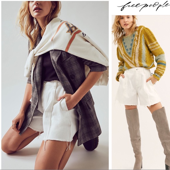 Free People Pants - 🆕 Free People Amelie High Waisted Jean Shorts 30